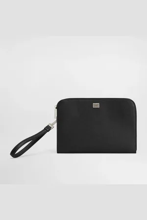 Dolce & Gabbana Alpine Calfskin Sicily Clutch Bag - Hombre Porta Documentos Y Carteras De Mano Negro Onesize