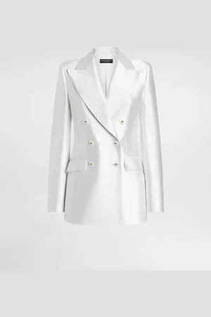 Dolce & Gabbana Chaqueta De Botonadura Doble De Seda - Mujer Chaquetas 36