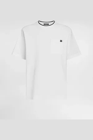 Dolce & Gabbana Camiseta En Piqué De Algodón - Hombre Camisetas Y Polos 44
