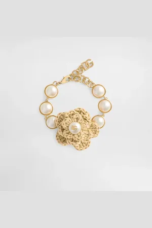 Dolce & Gabbana Pulsera Con Flor De Rafia - Mujer Bisutería Metal Onesize