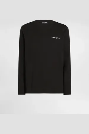 Dolce & Gabbana Camiseta De Algodón Con Bordado - Hombre Camisetas Y Polos 44