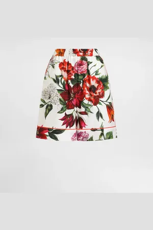 Dolce & Gabbana Shorts Con Estampado De Flores - Mujer Pantalones Largos Y Cortos 36
