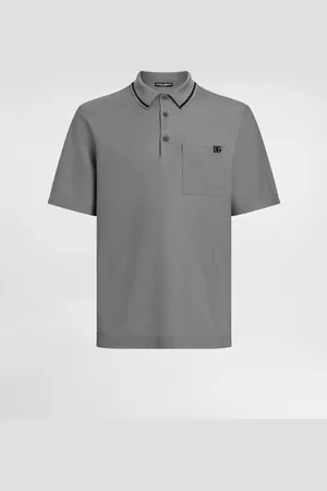 Dolce & Gabbana Polo De Piqué De Algodón - Hombre Camisetas Y Polos 44