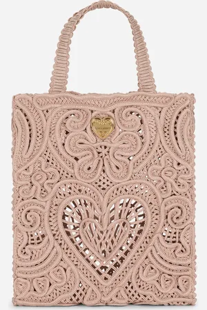 Dolce & Gabbana Bolso Shopper Pequeño Con Bordado Cordonetto - Mujer Bolsos Shopping Algod�n Onesize