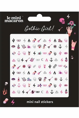 Le Mini Macaron Mini Nail Stickers - Gothic Girl Uñas postizas y diseños de uñas 7 g