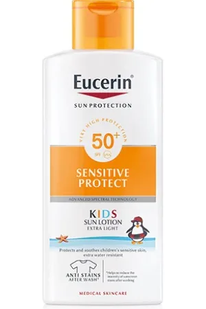 Eucerin Kids Sun Lotion Sensitive Protect Fps 50+ Protección solar 400 ml unisex