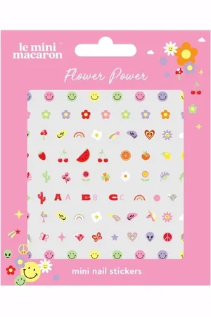 Le Mini Macaron Mini Nail Stickers - Flower Power Uñas postizas y diseños de uñas 7 g 1 Pieza