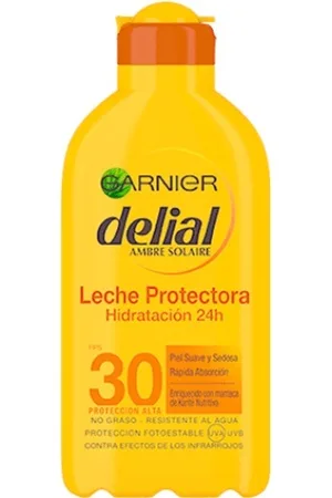 Garnier Delial Leche Protectora Solar Hidra 24h IP 30 Protección solar 200 ml unisex