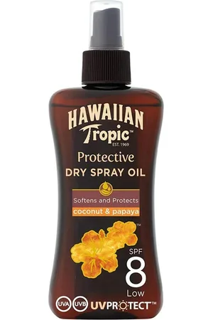 Hawaiian Tropic Aceite Protector En Spray Fps 8+ Protección solar 200 ml unisex