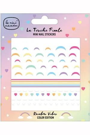 Le Mini Macaron Mini Nail Stickers Rainbow Vibes Uñas postizas y diseños de uñas 7 g 7 GR