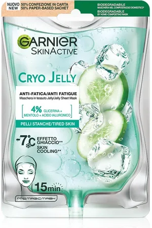 Garnier Skin Active Cryo Jelly Anti-Fatiga Mascarillas de celulosa 22 g female