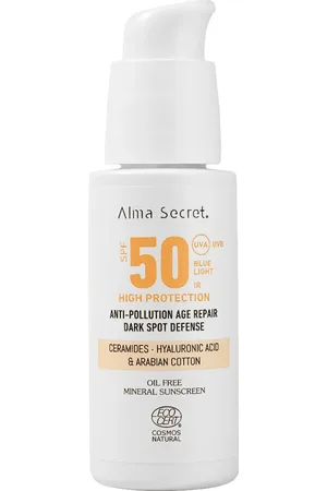 Alma Secret Solar Facial Natural Spf 50 Con Ceramidas, Antimanchas Y Oil-Free Protección solar 50 ml unisex