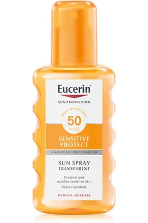 Eucerin Sun Spray Transparente Sensitive Protect Fps 50 Protección solar 200 ml unisex