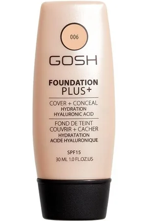 Gosh Foundation Plus+ Cover Y Conceal Spf15 Bases de maquillaje 30 ml 06,Honey