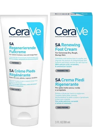 Cerave SA Crema Renovadora de Pies para piel extremadamente seca, áspera e irregular Cremas para pies 88 ml unisex