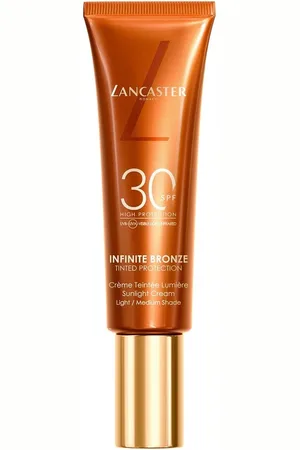 Lancaster Sun Beauty Infinite Bronze Tinted Protection Sunlight Cream SPF 30 Bases de maquillaje 50 ml Light / Medium Shade