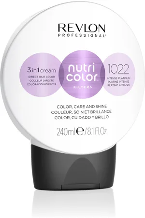 Revlon Nutri Color Filtros Crema 3-en-1, No. 1022 Platino Tintes temporales 240 ml Negro unisex