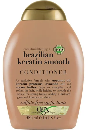 Ogx Acondicionador Keratina Brasileña Cabellos Ondulados O Rizados Acondicionadores 385 ml unisex