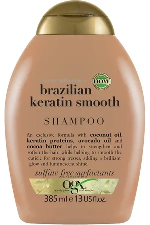Ogx Champú Keratina Brasileña Cabellos Ondulados O Rizados Champús 385 ml unisex