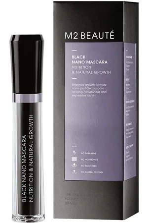 M2 Beauté Nano negro Máscaras de pestañas 6 ml BLACK