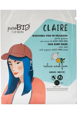 Purobio CLAIRE Face Mask Pure Cellulose Mascarillas de celulosa 15 ml female