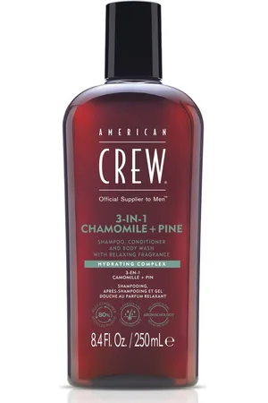 American Crew 3In1 Chamomile & Pine Conditioner, Body Wash & Champús 250 ml male
