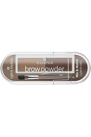 Essence Brow Powder Set Polvos de cejas 2.3 g 1 - LIGHT & MEDIUM