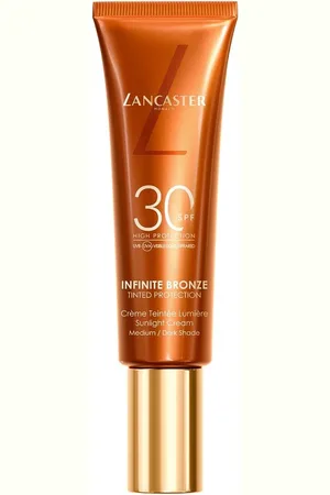 Lancaster Sun Beauty Infinite Bronze Tinted Protection Sunlight Cream SPF 30 Bases de maquillaje 50 ml Medium / Dark Shade