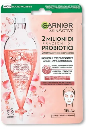 Garnier Skin Active 2 Millones de Fracciones de Probióticos Mascarillas de celulosa 22 g unisex