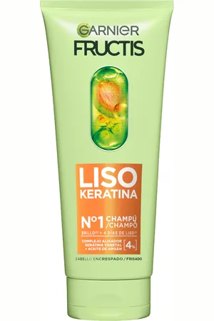 Garnier Fructis Nº1 LISO KERATINA PARA CABELLO ENCRESPADO Champús 200 ml unisex
