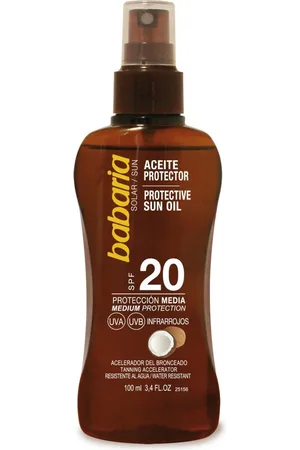 Babaria Aceite Protector Spf 20 Protección Media Protección solar 100 ml female