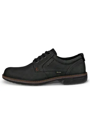 Ecco TURN-Zapatos Derby de nobuk Gore-Tex para hombre- -45