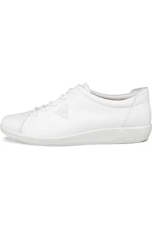 Ecco SOFT 2.0-Zapatillas de piel para caminar para mujer- -35
