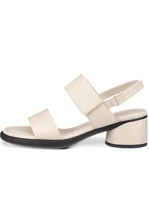 Ecco SCULPTED SANDAL LX 35-Sandalias de piel con tacón para mujer-Beis-37