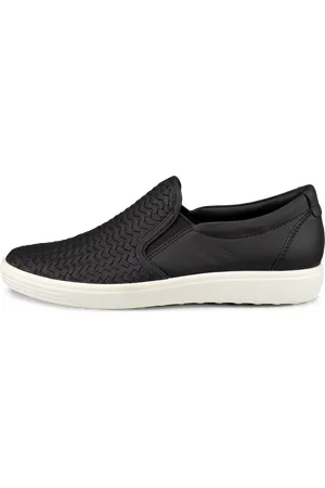 Ecco SOFT 7 W Slip-on-Zapatillas de piel sin cordones para mujer- -41