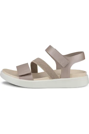 Ecco FLOWT W-Sandalias planas de piel para mujer- -37