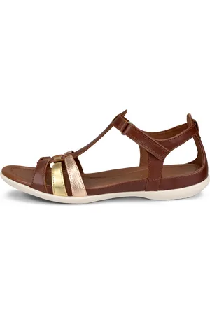 Ecco FLASH-Sandalias de piel con tira en T para mujer- -38