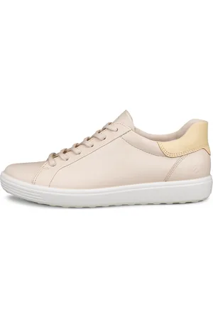 Ecco SOFT 7 W-Zapatillas de piel para mujer-Beis-38