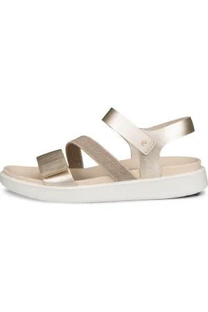 Ecco FLOWT W-Sandalias planas de piel para mujer- -36