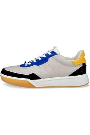 Ecco STREET COURT M-Zapatillas de piel para hombre-Multicolor-40