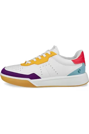 Ecco STREET COURT W-Zapatillas de piel para mujer-Multicolor-37