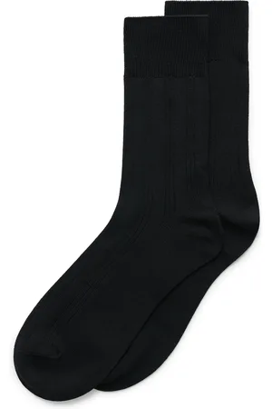 Ecco Classic Ribbed Mid-cut-Calcetines canalé para hombre- -3942
