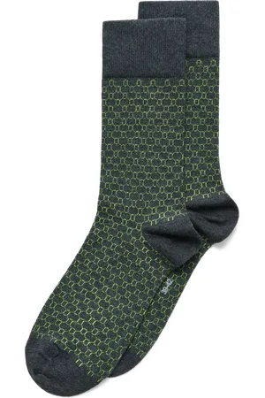 Ecco Classic Honeycomb Mid Cut-Calcetines de caña media para hombre- -3942