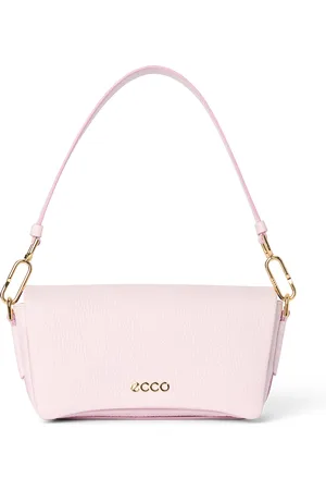 Ecco Pinch Bag M Soft Pebbled Leather-Bolso bandolera de piel-Rosa