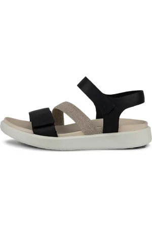 Ecco FLOWT W-Sandalias planas de nobuk para mujer- -36