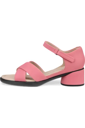 Ecco SCULPTED SANDAL LX 35-Sandalias de ante con tacón para mujer-Rosa-39
