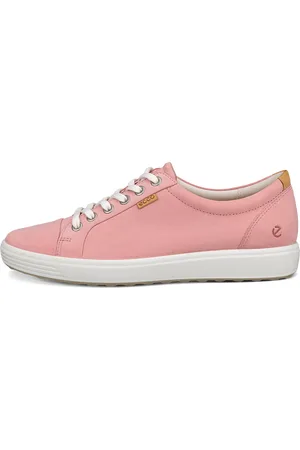 Ecco SOFT 7 W-Zapatillas de nobuk para mujer-Rosa-40