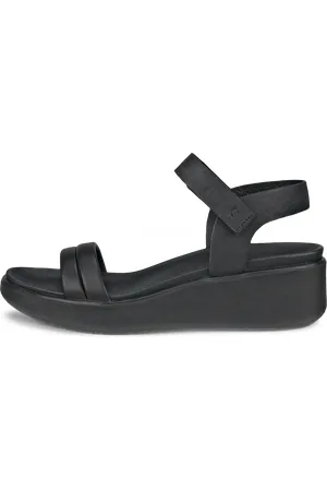 Ecco FLOWT WEDGE LX W-Sandalias de piel con cuña para mujer- -41