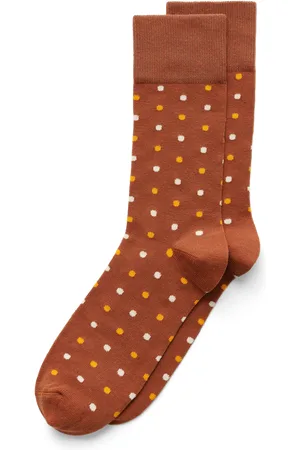 Ecco Classic Dotted Mid Cut-Calcetines de lunares para hombre- -4346