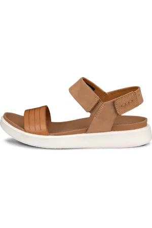 Ecco FLOWT W-Sandalias planas de ante para mujer- -35